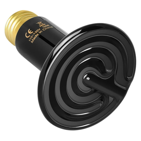 Bombilla de cerámica con emisor de calor para reptiles, 40 W, 60 W, 100 W, 150 W, 250 W
