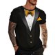 thumbnail image 2 of Tops para hombre, blusas y camisas de manga corta con cuello redondo para hombre, blusas casuales de moda para hombre con cuello redondo, blusas deportivas con mangas cortas, blusas de poliéster para, 2 of 6