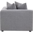 thumbnail image 4 of JERFIT Modular Corner Chair with Pillow, Grey Upholstered Sofa Chaise for Living Room, Space Saving Sectional Armchair, 4 of 8