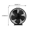 thumbnail image 4 of Ventilador de Chimenea Macarena Negro Eficiente Distribución Quemador de Leña, 4 of 8