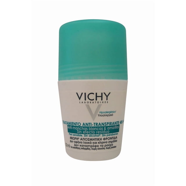 Vichy 48 Hour Roll-On Antiperspirant Anti-Residue 50 ml