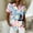 Light pink, variant on Hawaiian Shirt for Women Tropic Print Short Sleeve Casual Button Down Shirts Beach Aloha Tops
