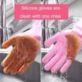 thumbnail image 6 of 2-in-1 Pet Grooming Glove - Waterproof Silicone Deshedding Brush for Dogs & Cats, Bathing & Massage Mitt - Pink, 6 of 11