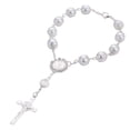 thumbnail image 1 of Religiosa Cruz Pulsera Decoración Joyas  Bautizo Clásico Argén Hugo Pulsera con cuentas, 1 of 9