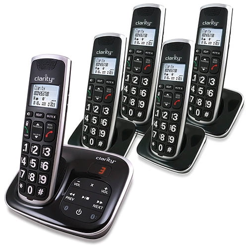 Clarity BT914 Moderate Hearing Loss Cordless Phone with (4) BT914HS