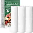 thumbnail image 1 of HLONK Vacuum Sealer Bags for Food  BPA-free Heavy Duty Vacuum Sealer Bags Rolls 11 Inch 16 Feet 3-pack  Ideal for Custom Fit Food Saver  Seal a Meal  or Sous Vide, 1 of 7