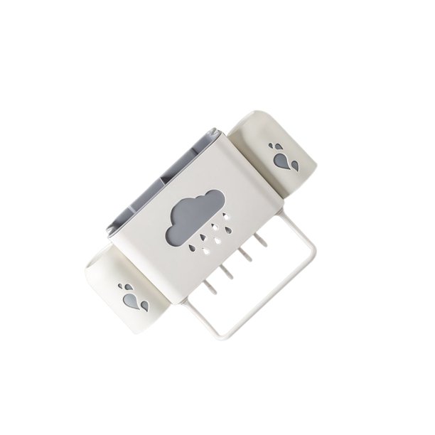 Billuyoard Soporte para cepillos de dientes, lindo reemplazo a prueba de polvo, sin perforaciones, resistente, hogar, cocina, estante de almacenamiento, Cocina y Comedor Beige Billuyoard HA081812-02