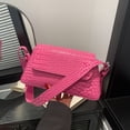thumbnail image 2 of Bolso Mano Pequeño Cuadrado Compras para Mujer Con Solapa Charol PU, 2 of 9