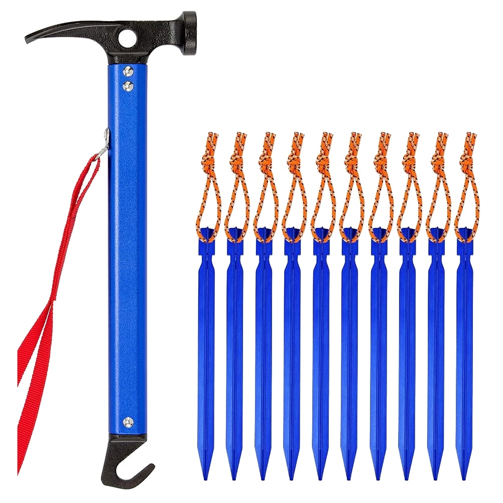 11pcs Outdoor Climbing Tent Nail Camping Tent Ground Nail Multi