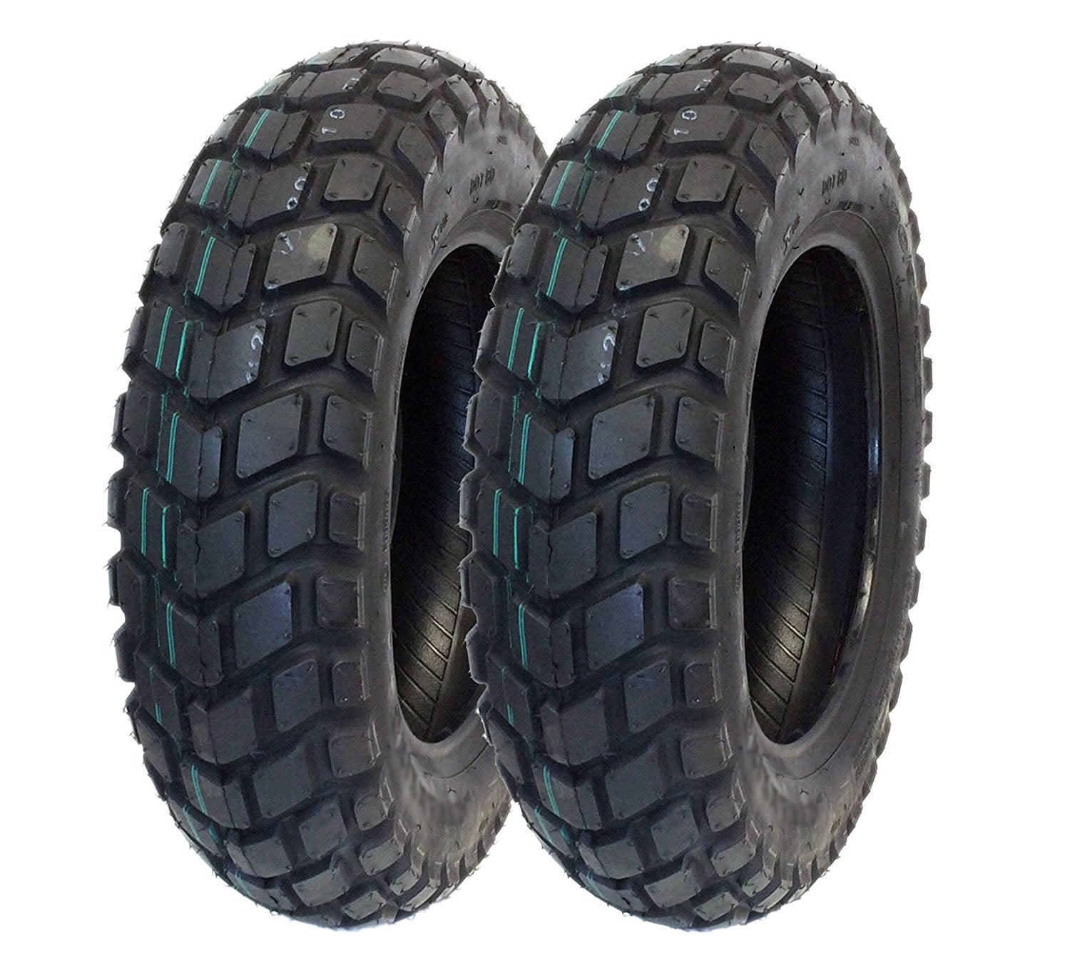 SET OF TWO Tires 120/9010 Transverse grooves tread fit Zuma (Model