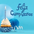 thumbnail image 5 of Kit de globos metálicos con letras cursivas Feliz Cumpleaños color Azul Marino, 5 of 5
