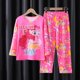 thumbnail image 1 of Pijamas para niños, conjunto de ropa para el hogar de manga larga para niñas de estilo coreano, ropa fina para aire acondicionado para bebés, ropa para niños de primavera y otoño, 1 of 2