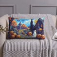 Halloween Pillow Covers, Halloween Vintage Pumpkin Manor A 20x30in