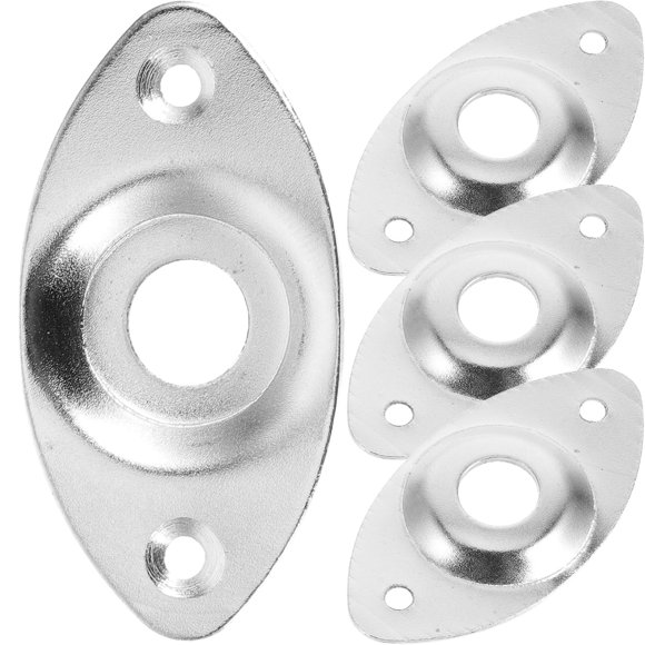 TEHAUX 4Ud Placas De Jack Metálicas Para Guitarra Eléctrica Evitando Ruido Y Mejorando Estabilidad