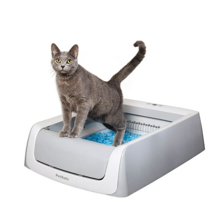 PetSafe ScoopFree Complete Plus Automatic Self Cleaning Cat Litter Box - Includes Disposable Tray with Crystal Litter