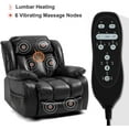 thumbnail image 5 of Oversized Massage Recliner Chair with Heat, 360° Swivel Rocker Recliner for Adults, Cat Scratch Resistant Fabric Single Lounge Chair with Storage Armrest for Living Room Bedroom, 5 of 9
