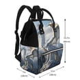 thumbnail image 2 of Disketp Mountain White Dragon Mochila de Pañales de Gran Capacidad con Múltiples Bolsillos, Mochila de Viaje Multifuncional para Bebé, Unisex, Moderna y Resistente, 2 of 6