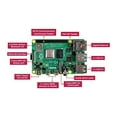 thumbnail image 3 of Raspberry Pi 4 Model B Single-board Computer for Broadcom BCM2711, 1.5 GHz, RAM 4 GB, 802.11a/b/g/n/ac, Bluetooth 5.0, 3 of 5