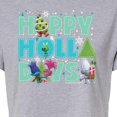 thumbnail image 3 of Trolls Movie - Christmas - Happy Holla Days - Poppy, Branch, & Guy Diamond - Juniors Cropped Cotton Blend T-Shirt, 3 of 5