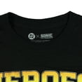 thumbnail image 5 of DC X Sonic The Hedgehog Men's T-Shirt Heroes Comic Book Panel Distressed Graphic Print Tee, 5 of 5
