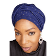 thumbnail image 2 of Rania Loop Bling,Trendy Women's Hair Cover,Woman's Hair Turban,Chic Female Headwear,Women's Ethnic Turban ,Modest Head Scarf ,Female Turban Fashion, Classic Ladies' Turban, 2 of 2