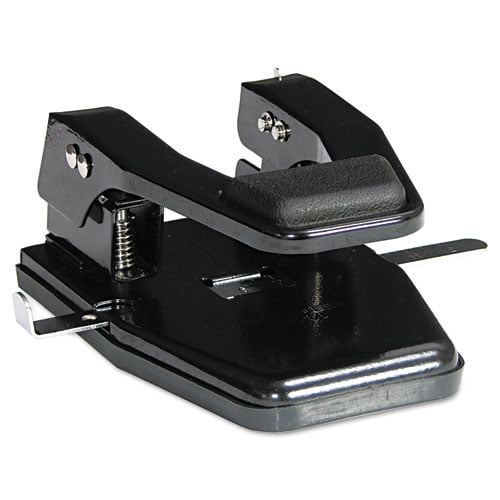 40-Sheet Heavy-Duty High-Capacity Two-Hole Punch, 9/32 Holes, Padded  Handle, Black