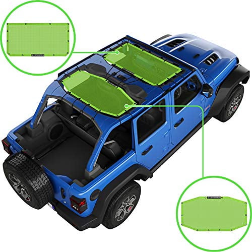 Chocolate 1997-2006 ALIEN SUNSHADE Jeep Wrangler Mesh Shade Top Cover with 10 Year Warranty Provides UV Protection for Your TJ Front Passengers 