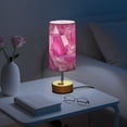 thumbnail image 6 of Touch-Control 3-Color Desk Lamp with Plug – Energy-Saving LED + 3 Simultaneous Charging Ports Pink Crystals, 6 of 8