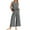Gray 2, variant on Two Piece Outfits For Women Fall Outfits 2 Piece Solid Color Outfits Sleeveless Ruffle Tank Crop Top & Wide Leg Pants Set With Pockets Linen Pants Green Xl