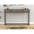 thumbnail image 2 of Table Console 48" Taupe Foncé Avec Métal Noir de Safdie & Co., 2 of 5