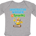 thumbnail image 4 of Inktastic Construction Worker in Training Boys or Girls Long Sleeve Baby Bodysuit, 4 of 5