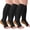 A03-3 Pack Black Copper, variant on 3 Pack Copper Compression Stockings for Women & Men, 20-30mmHg Open Toe Knee High Stockings for Circulation Support