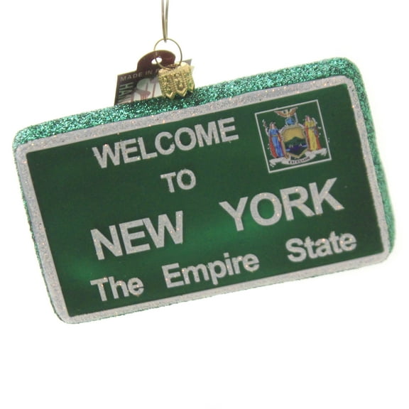 Holiday Ornaments Welcome To New York State Sign Empire State 2072Ny