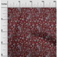 thumbnail image 1 of oneOone Cotton Poplin Fabric Leaves|Floral & Paisley Block Fabric Prints By Yard 56 Inch Wide, 1 of 4