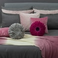 thumbnail image 7 of JWH 3D Handmade Round Hot Pink Decorative Soft Velvet Flower Pillows Room Decor 14inch, 7 of 7