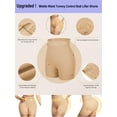 thumbnail image 5 of Sveltors Women Tummy Control Butt Lifter Panties Shorts Lace Casual Mid Rise Body Shaper Seamless Shapewear, 5 of 8
