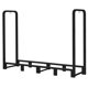thumbnail image 2 of Soporte para leña Artibear 183x34x116 cm, resistente, negro, 2 of 7