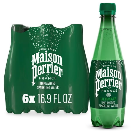 Maison Perrier Ultimate Sparkling Water, 16.9 fl oz, 6 Pack Bottles