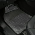thumbnail image 3 of FH Group Universal Fit Car Floor Mats Metallic Rubber Mats Full Set - Black, 3 of 6