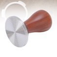 thumbnail image 4 of Coffee Tamper Hand Press, Stainless Steel Threaded Base Wood Handle 304 Erosion Resistant  Prevention Easy to Clean, Elegant Decor Piece for Home Kitchen, 4 of 7