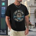 thumbnail image 4 of Lord Willing And The Creek Don’t Rise Lively Men's Cotton Short Sleeve HD Print Tee for Casual T-Shirt Crew Neck Top Black XL, 4 of 7