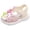 Pink, variant on enyan Toddler Buckle Sandals Open Toe Water Sandal with Adjustable Back Strap for Boys Girls Toddler Sandals Girl,Pink,Size 6