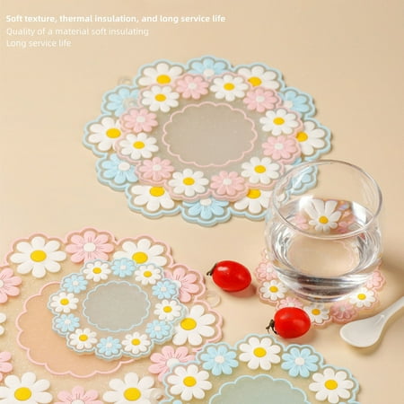 

MAOYONG Silicone Drink Coasters Set - Bar Accessories Cup Holders