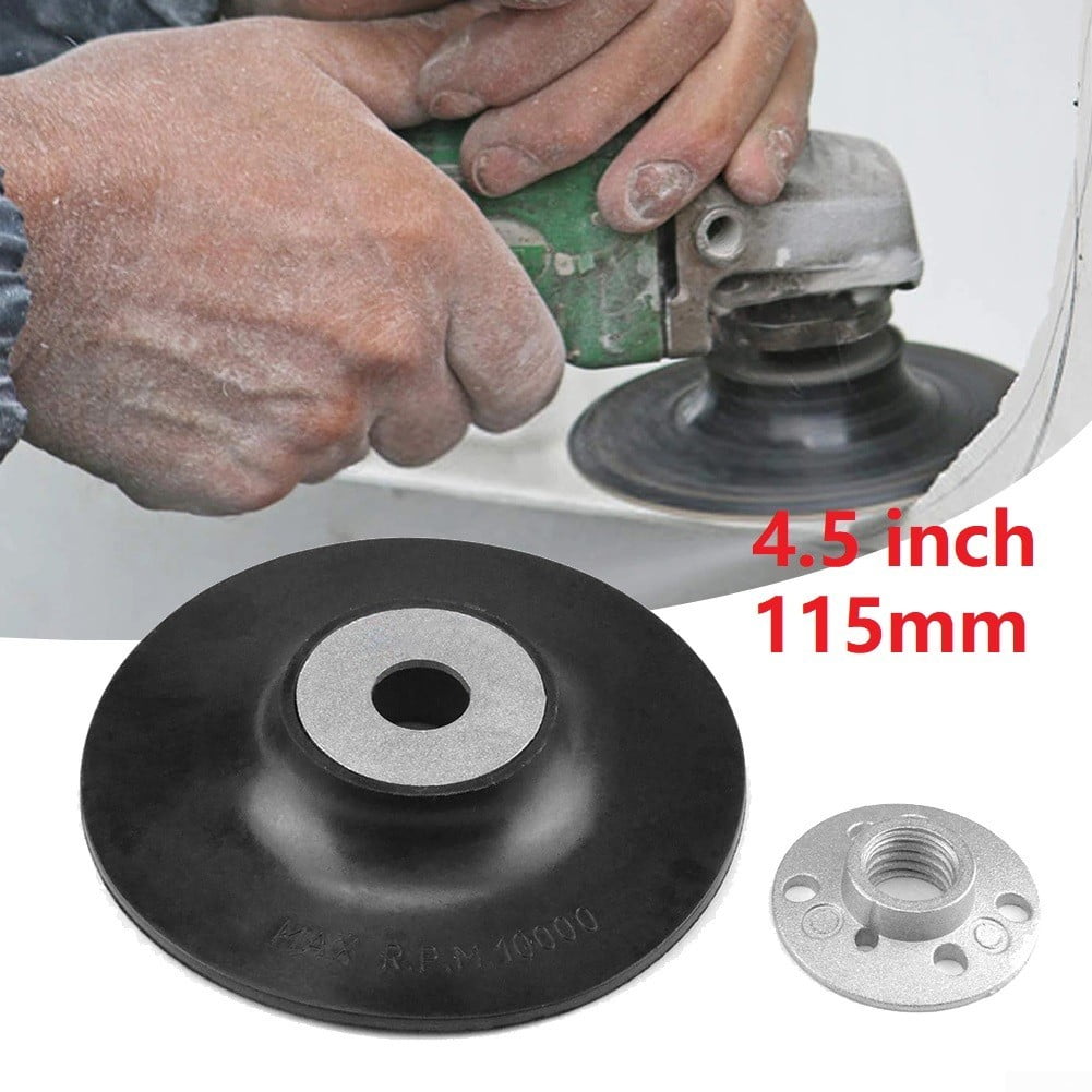 115mm Plastic Polish Backing Disc Pad M14 Thread For 4 1/2“ Angle Grinder 