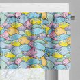 thumbnail image 5 of Ambesonne Fishes Valance & Curtain, Maritime Themed Fauna, 55"x36", Multicolor, 5 of 6