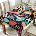 thumbnail image 4 of SKYSONIC Mardi Gras Tablecloth Waterproof Washable Polyester Square Table Cover Durable Tablecloth for Kitchen Dining Table Party Decor (54 X 72 Inch), 4 of 7