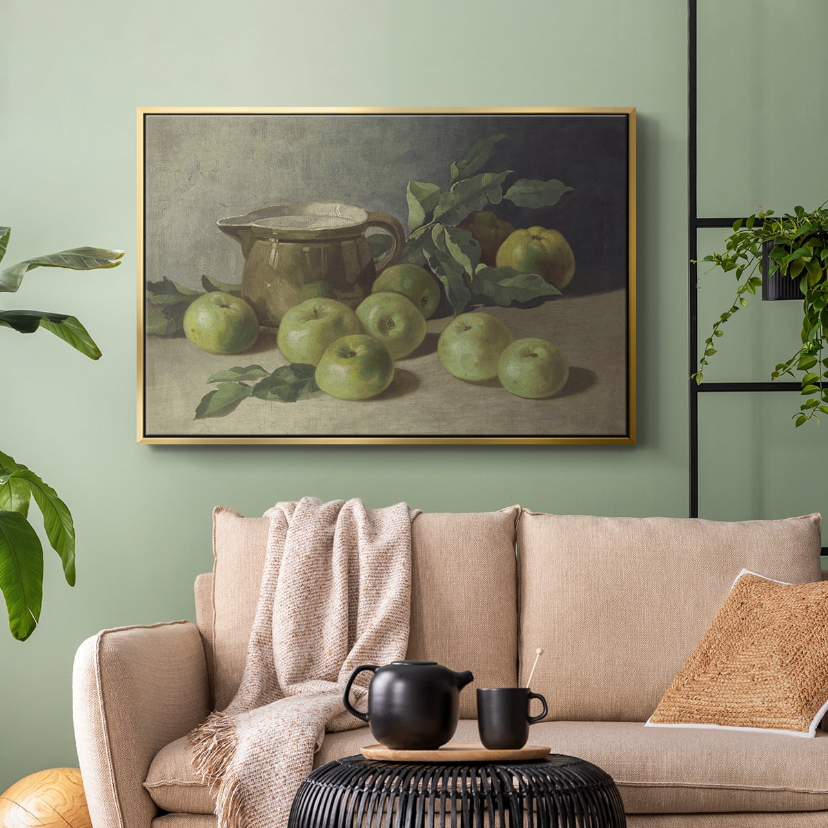 Vintage Botanical Print-LXXXVI By Wexford Home Framed in Gold Wood Gallery Wrapped Canvas 17 in. x 25 in.