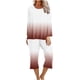 thumbnail image 2 of Puntoco Conjunto De Pijama Cómodo De Dos Piezas De Manga Larga Con Cuello Redondo Y Estampado Para Mujer De 2 Piezas Conjunto Deportivo Liquidación Puntoco Puntoco-4373, 2 of 5