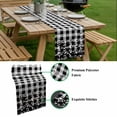 thumbnail image 5 of Halloween Table Runner - 90 Inch Long, Kitchen Dining Table Runner Dresser Scarves, Black White Plaid Horror Bat Spooky Halloween Farmhouse Decor for Coffee Tables Wedding Party Banquet, 5 of 8