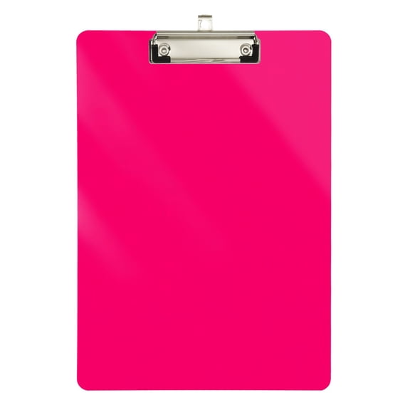 ALAZA Plastic Clipboard A4 Letter Size Decorative Clipboards for Students Women Men 9" x 12.5" Deep Pink